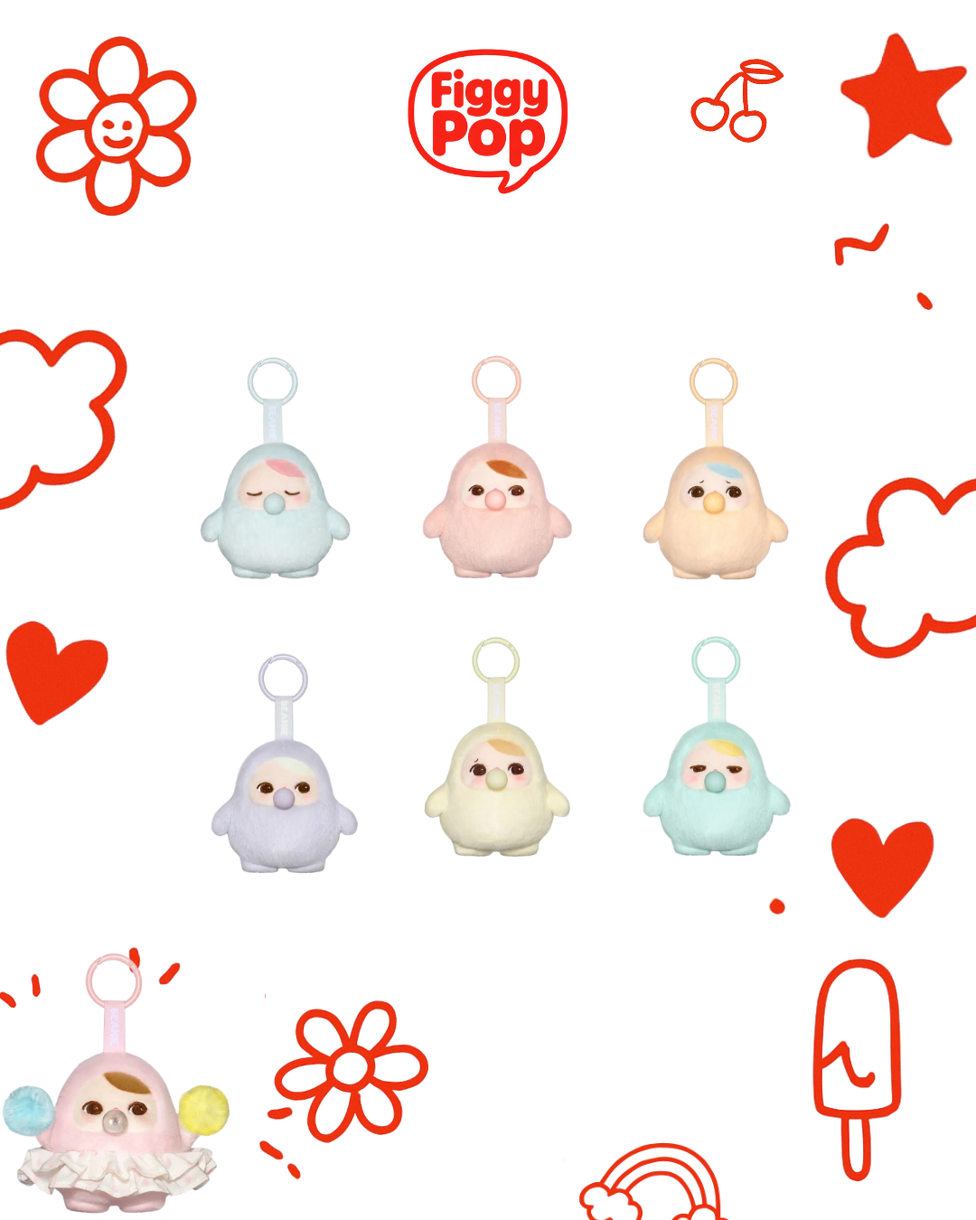 PUCKY BEANIE BUBBLE UP SERIES - Plush Pendant Blind Box