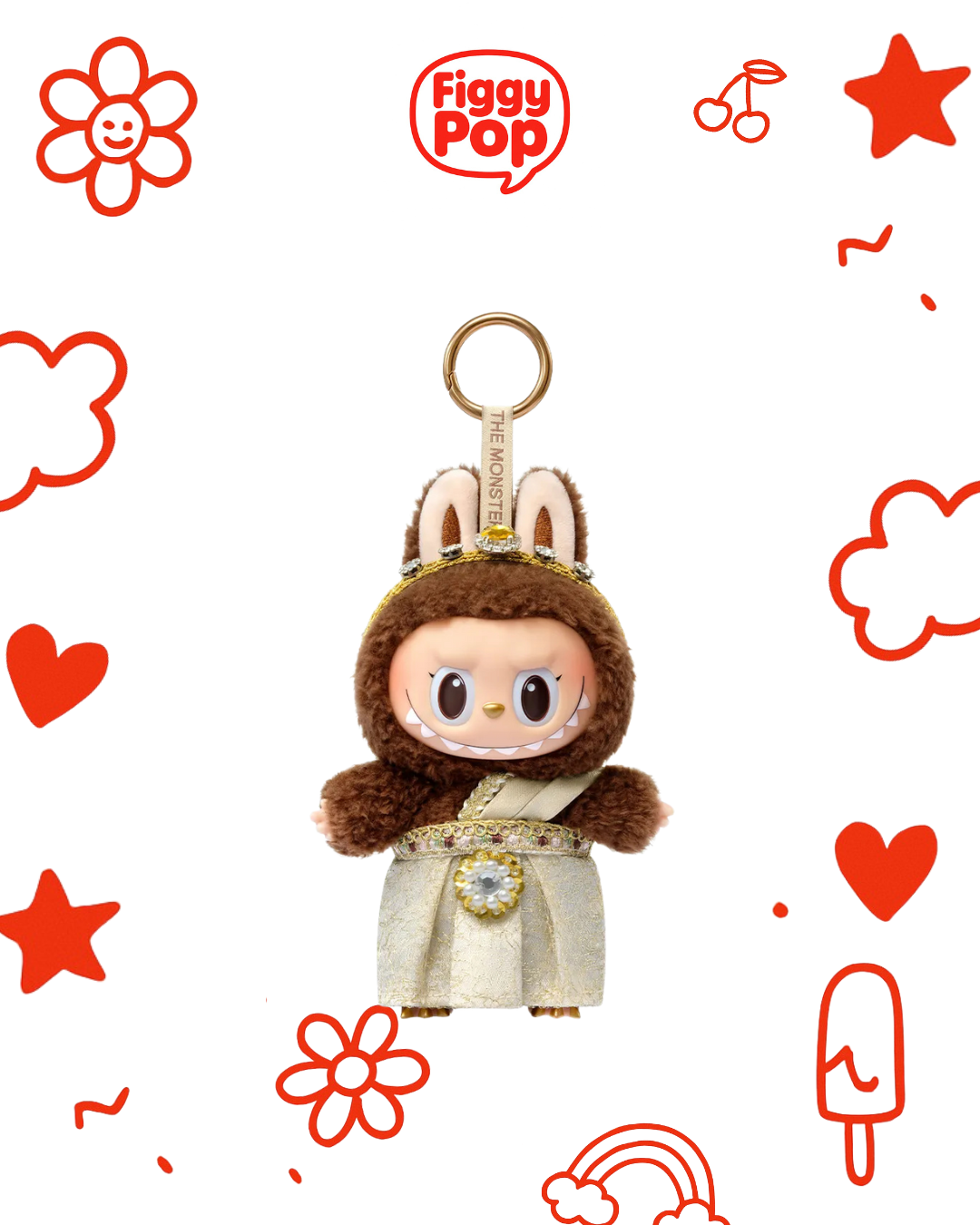 LABUBU GOOD LUCK TO YOU - Vinyl Plush Doll Pendant